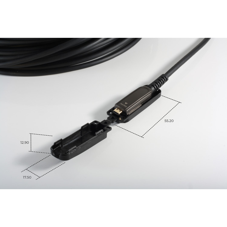 Optisches HDMI Verlegekabel-Set, 10K, 75m