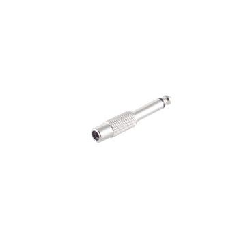 Adapter, Klinkenstecker Mono 6,3mm/Cinchb., Metall